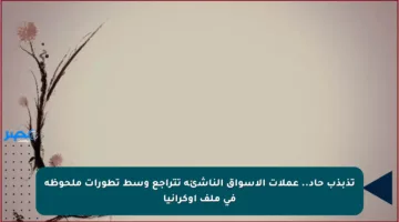 تذبذب حاد.. عملات الأسواق الناشئة تتراجع وسط تطورات ملحوظة في ملف أوكرانيا